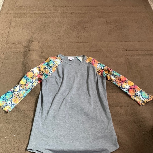 Lularoe Randy top baseball style sleeve S - Picture 1 of 5